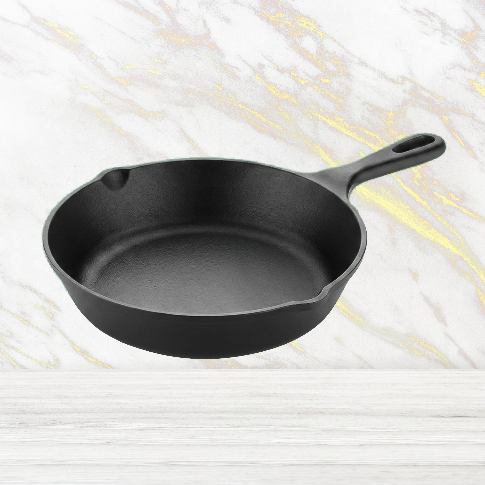 Cast Iron Fry Pan 8 Inches - Heavy-Duty Pre-Seasoned Cooking Pan