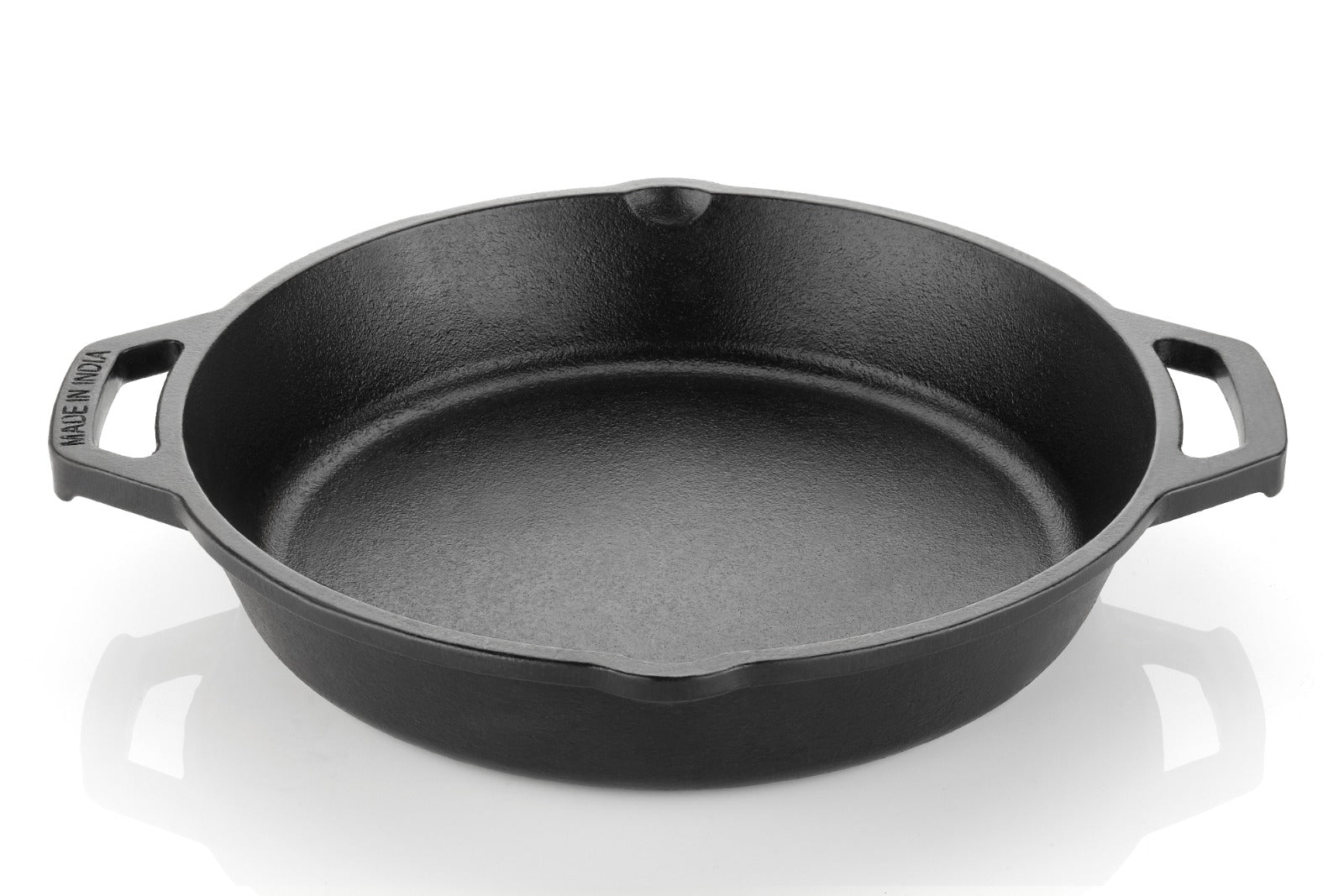 Cast Iron Kadai 10 Inches | Heavy-Duty Traditional Iron Cooking Kadai