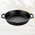 Cast Iron Kadai 10 Inches | Heavy-Duty Traditional Iron Cooking Kadai