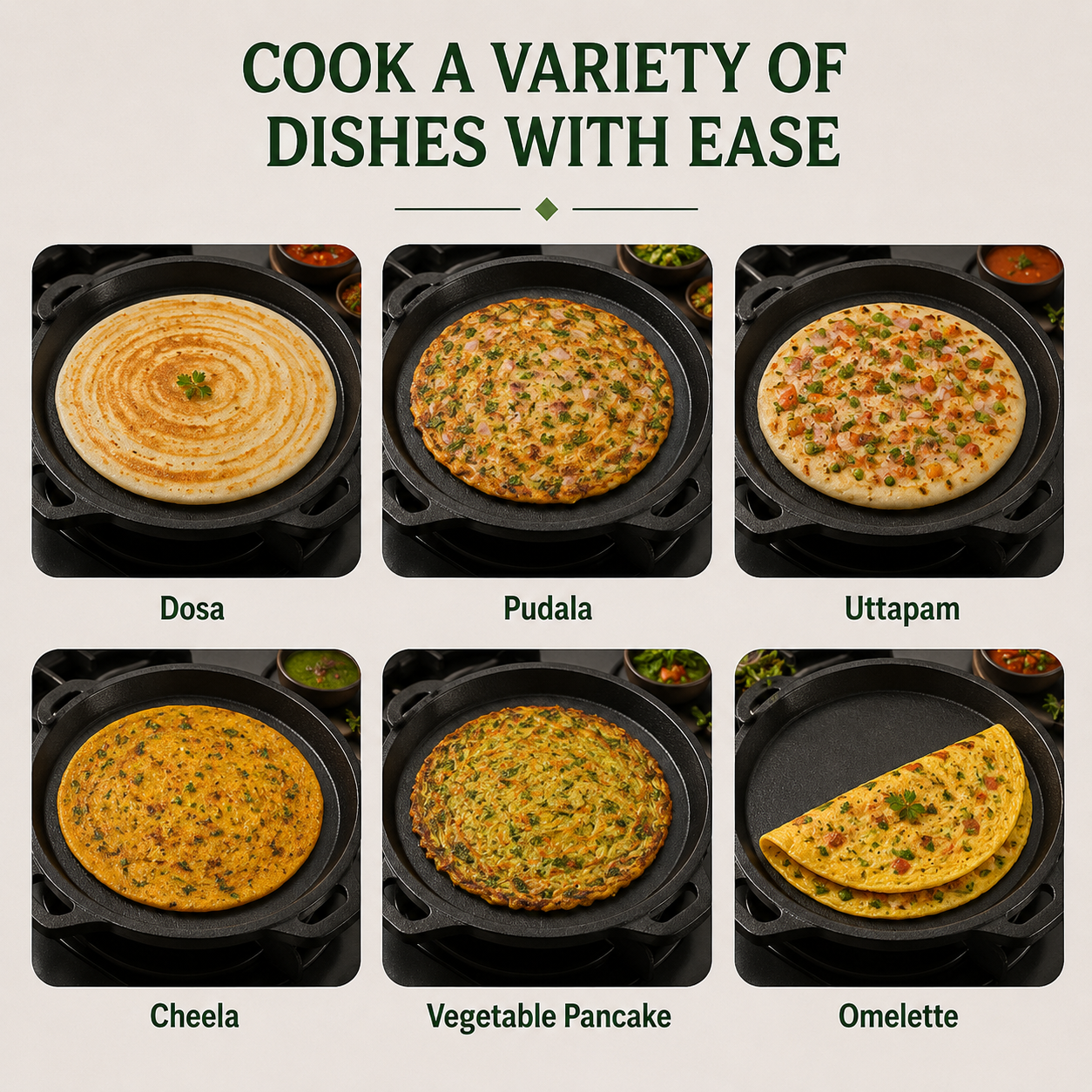 Cast Iron Dosa Tawa