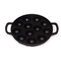 Cast Iron Appam Patra [12 Pit] - 100% Natural & Non-Stick | Pre-Seasoned Oil | Made In India