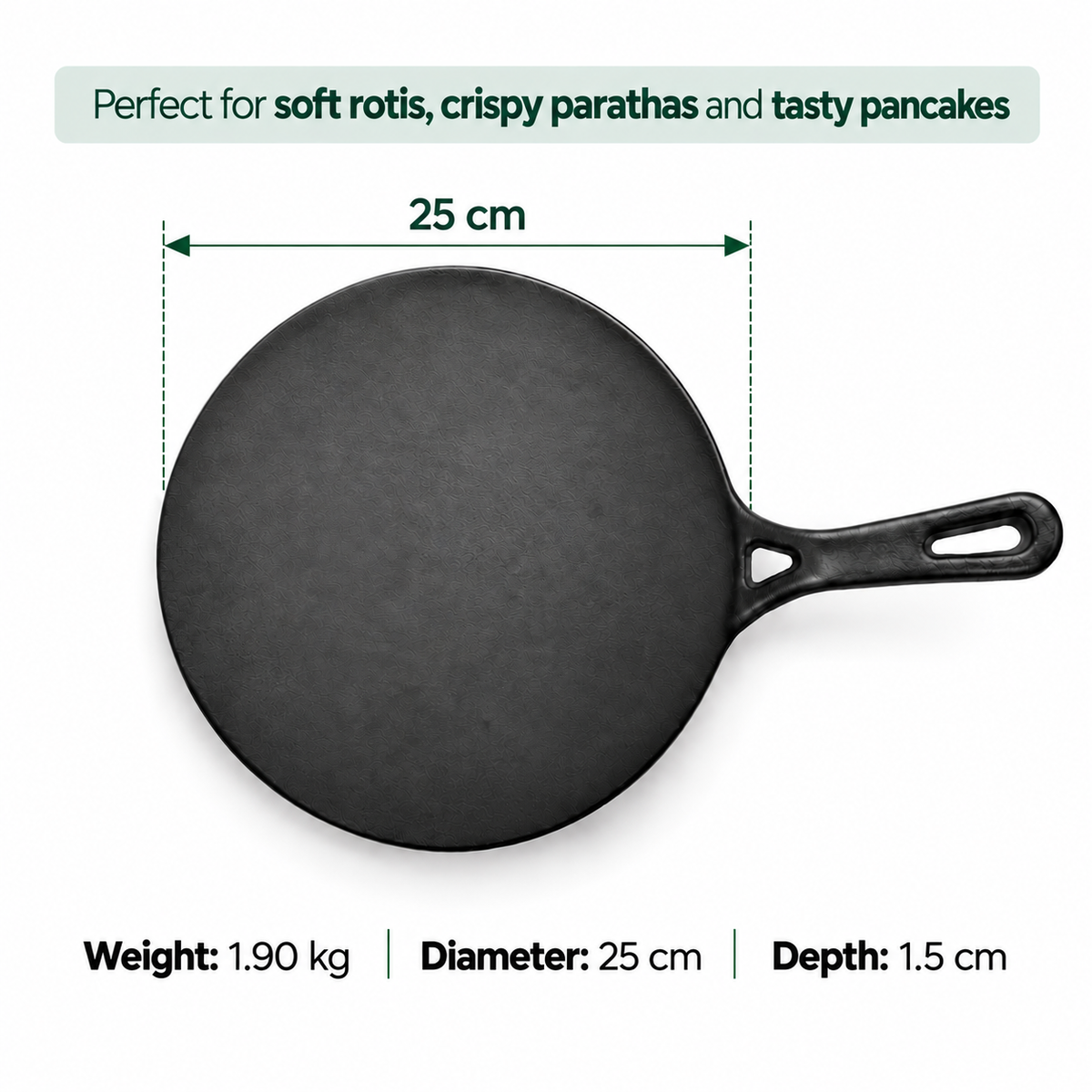 Cast Iron Roti Tawa | Heavy-Duty Iron Roti & Chapati Tawa