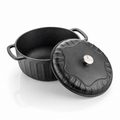 Cast Iron Dutch Oven With Lid - 26CM - 5L Capacity - 100% Natural & Non-Stick | Pre-Seasoned Oil | Made In India