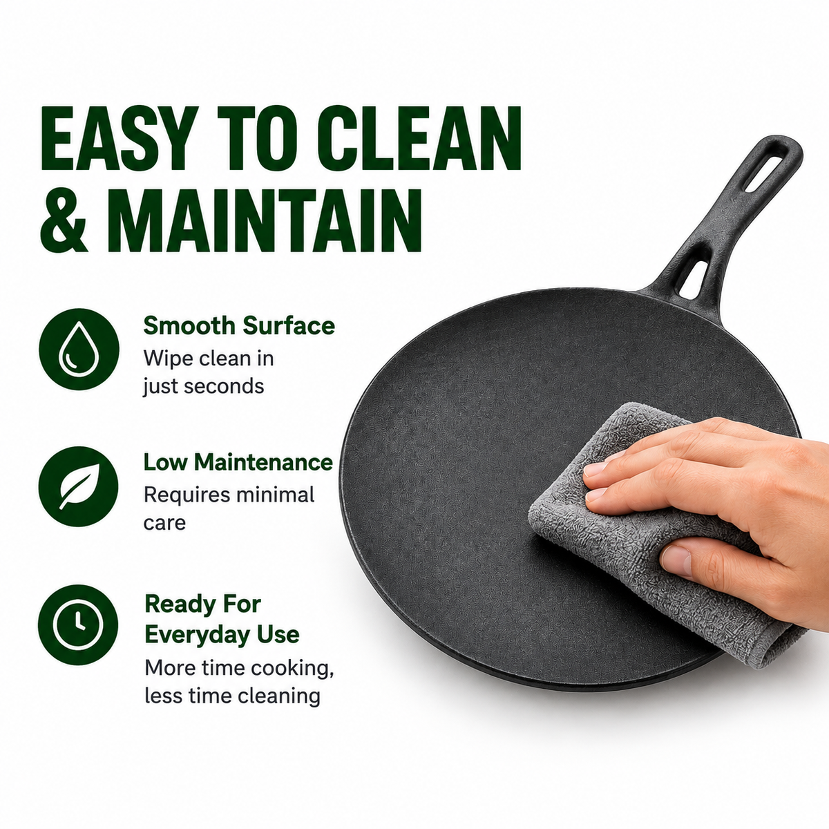 Cast Iron Roti Tawa | Heavy-Duty Iron Roti & Chapati Tawa