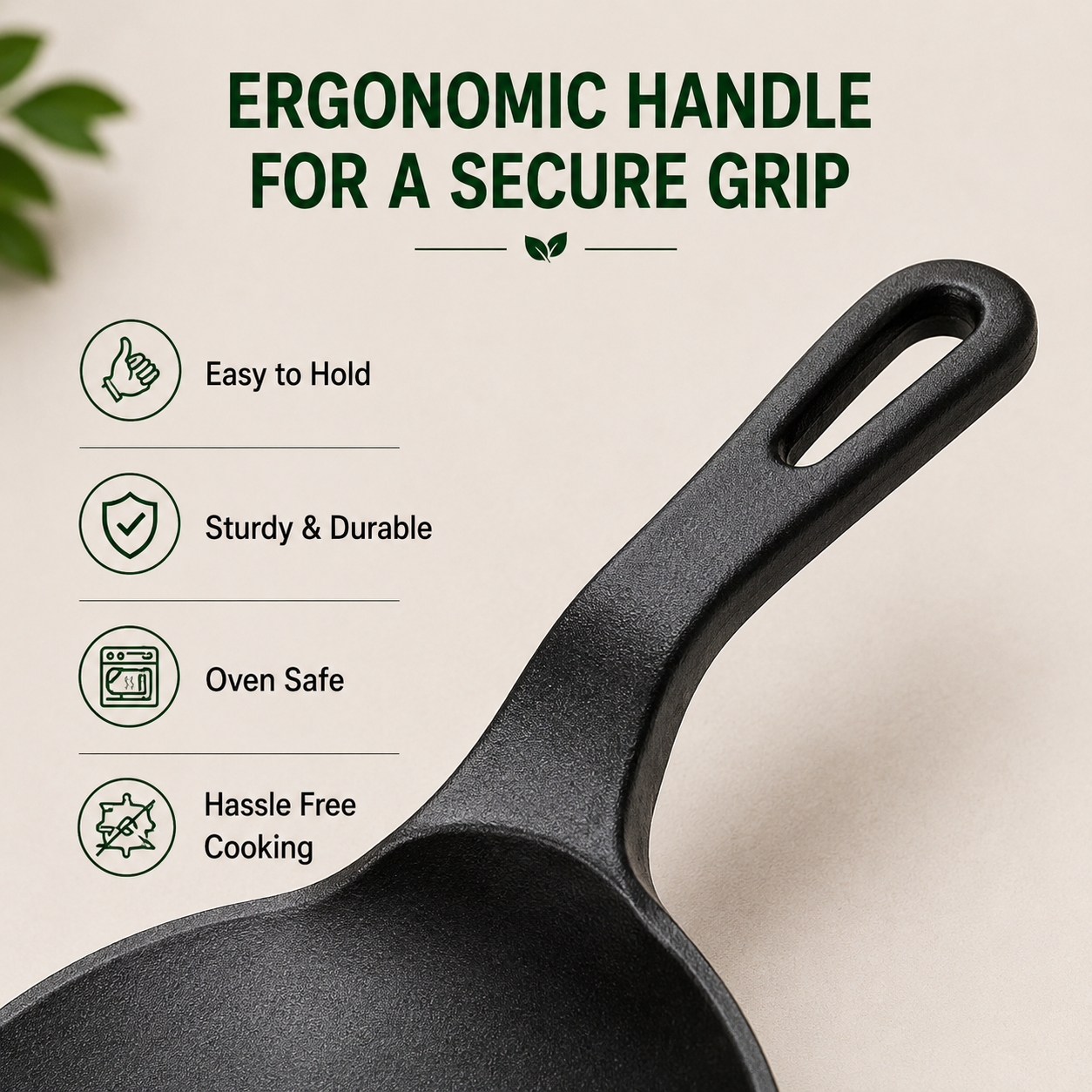 Cast Iron Grill Pan | Heavy-Duty Ribbed Grill & Searing Pan