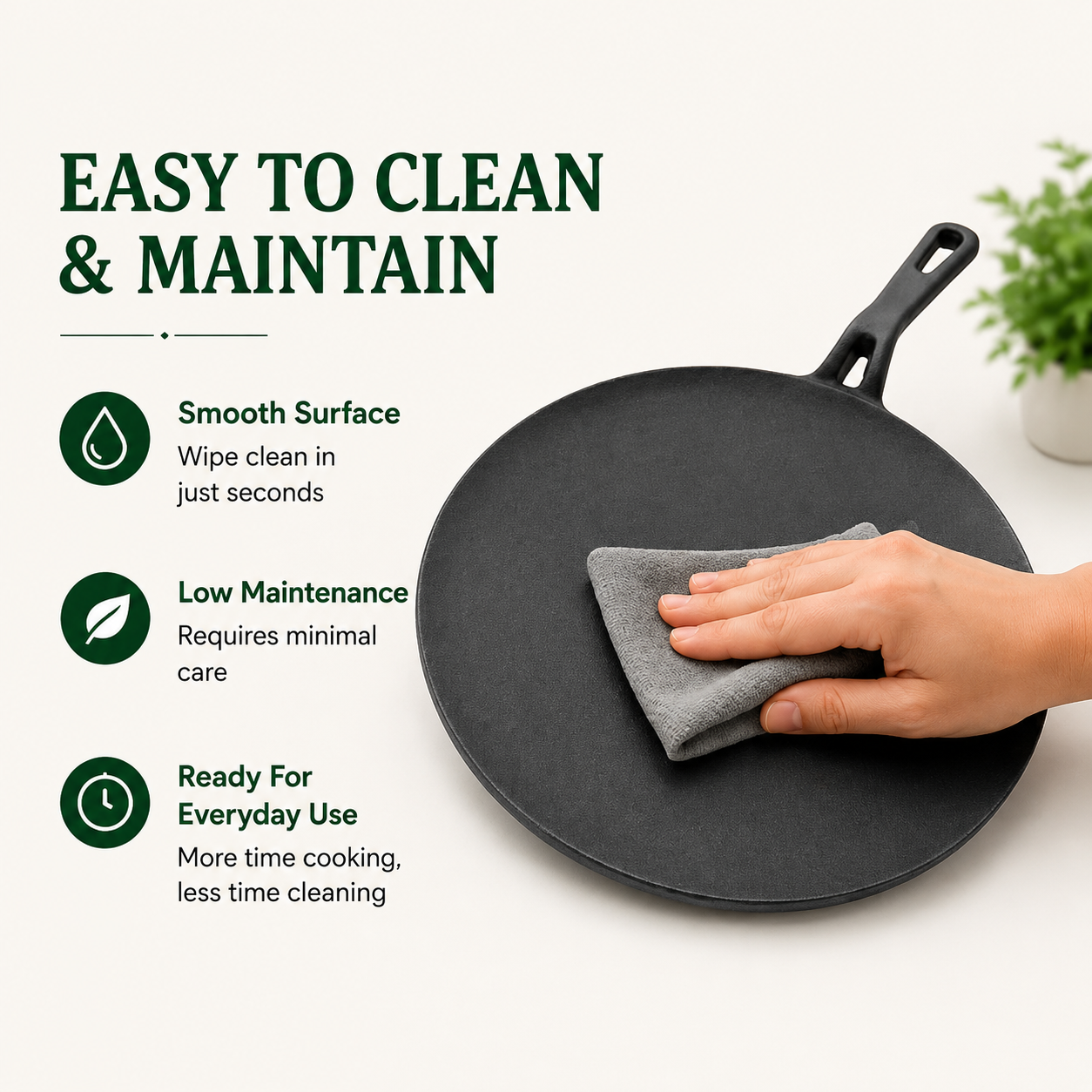Cast Iron Roti Tawa | Heavy-Duty Iron Roti & Chapati Tawa