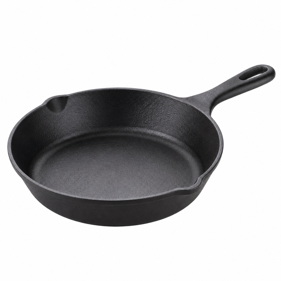 Cast Iron Fry Pan 8 Inches - Heavy-Duty Pre-Seasoned Cooking Pan