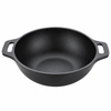 Cast Iron Kadai 10 Inches | Wide Heavy-Duty Iron Cooking Kadai